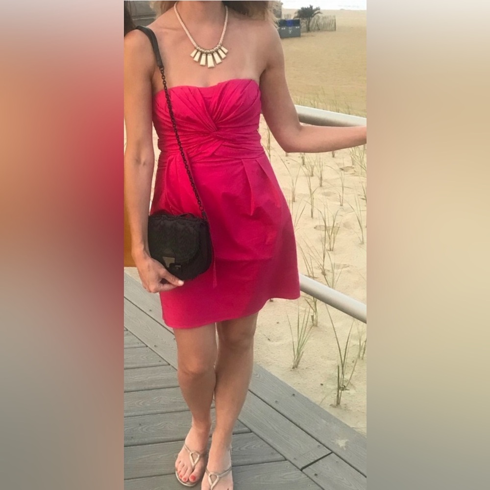 Nanette lepore dress $188 0 size 2 xs pink revolve fuchsia delta zeta